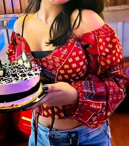 LAST 200/-!! Women Jaipuri Print Designer Off Shou