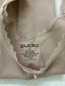 Ribbed Tank Top with Lace