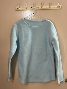 Light Blue Fuzzy Top