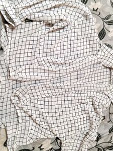 Checkered Button-Down Shirt