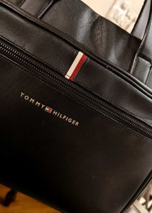 Tommy Hilfiger Black Business Case Laptop Bag