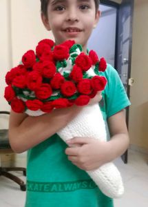 Crochet Rose Bouquet Blankie