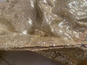 Golden Sequin Party Blouse