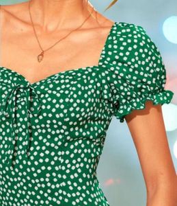 Casual Blendpuff Sleeves Sweetheart Neck Dress