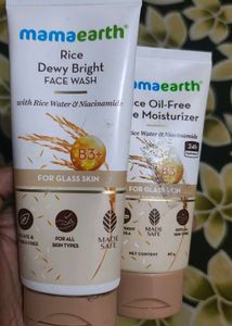 Mamaearth Rice Water Face Wash And Moisturizer