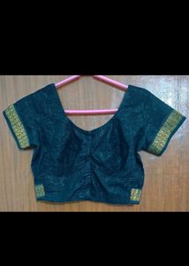 Black Blouse With Golden Border