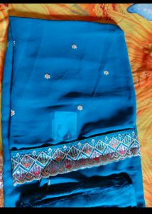 Elegant Embroidered Dress Material