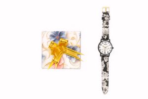 Floral Print Watch
