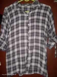 Plaid Button-Down Shirt