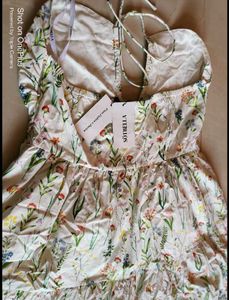 sotbella floral halter sundress m size