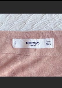 Mango Suede Short Skirt