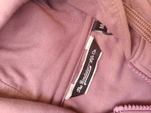 Roadster Womens Mauve Zip-Up Hoodie, M SIZE
