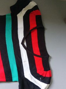 Striped Knit Mini Dress