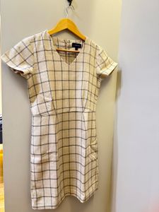 ALLEN SOLLY Checkered Dress