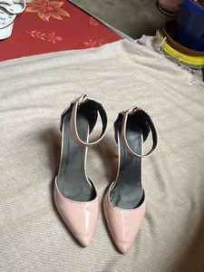 Pink Ankle Strap Heels