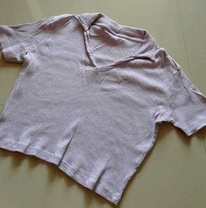 Cute Pinteresty Lavendar Crop Top