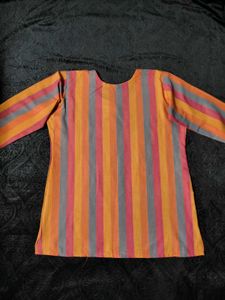 💗Striped Tunic Top
