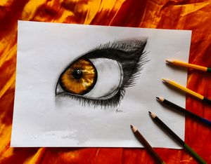 Artwork | Eyes- Orange Lens