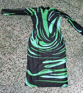 Women Bodycon Green Dress