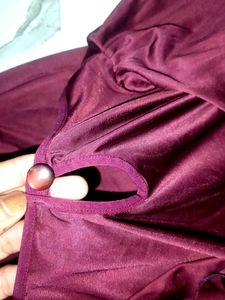 Burgundy Flutter Sleeve Top