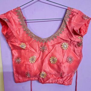 Pink Embroidered Lehenga