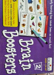 Brain Boosters Wipe-Clean Card Game