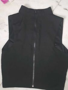 Sleeveless Black Top
