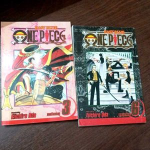 One Piece Manga Comics 3 And 6 Volume