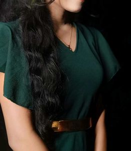 Emerald Green Ruffle Dress