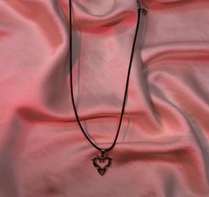 Flam3Heart Necklace ⛓️🩸gothic Piece