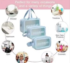 Wash Bag Pack Of 3