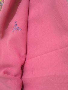 Pink Floral Embroidered Saree