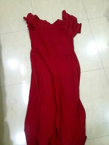 Maroon jumpsuit
