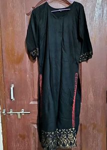 Black Kurta With Jacket
