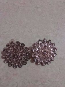 Silver Jhumka Earrings