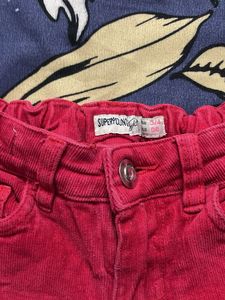 Pink Corduroy Pants