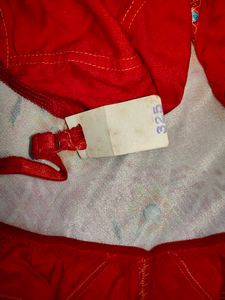Red Bra Set