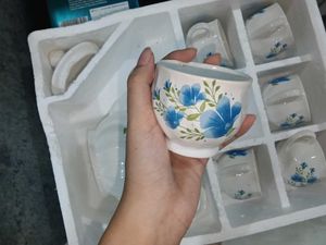 Tea Set with Floral Design