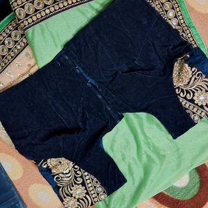 Party Wear Saree With Blouse