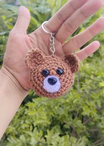 Crochet Bear Keychain
