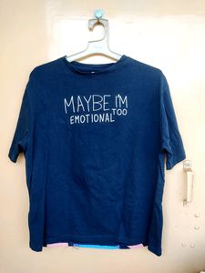 Navy Blue Tshirt For Women
