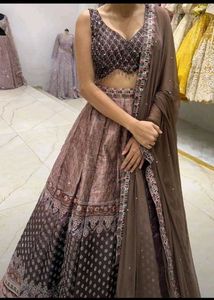 Elegant Brown Lehanga