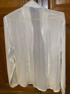 Vintage Sheer White Blouse