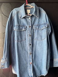 Oversized Denim Shirt Jacket