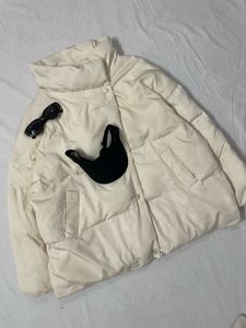 Stylish White Puffer Jacket