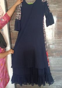 Pretty Navy Blue Gown