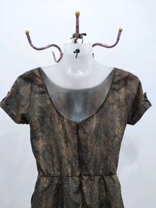 Snakeskin Print Mini Dress