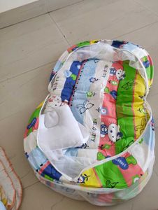 Soft Bed With Net For 0-12 Months Old Baby