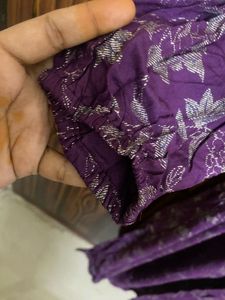 purple ethnic gown