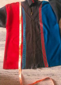 Colorful Zip-Up Jacket no damages some time use